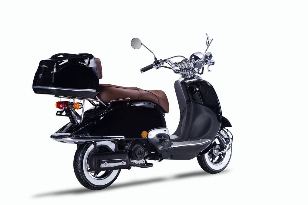 Strada - 50 ccm Euro 5 schwarz - Sitzbank braun