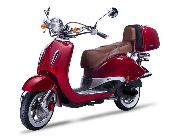 Strada - 50 ccm Euro 5 rot - Sitzbank braun