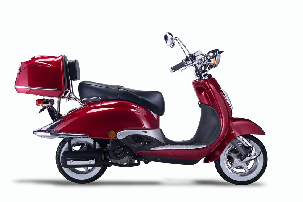 Strada - 50 ccm Euro 5 rot - Sitzbank schwarz