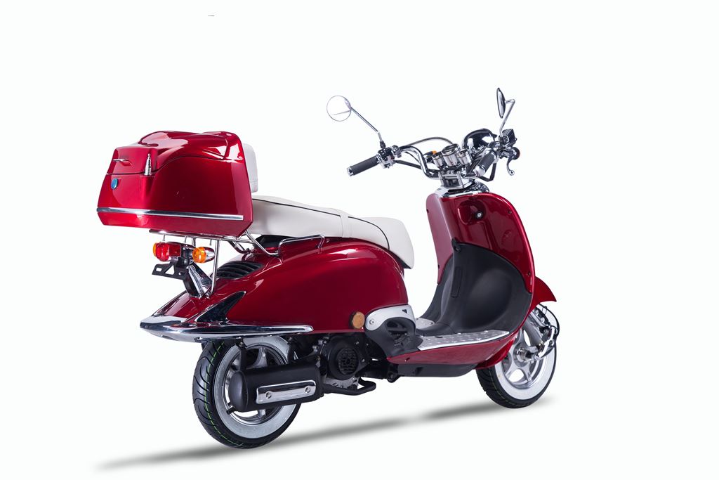 Strada - 50 ccm Euro 5 rot - Sitzbank weiß