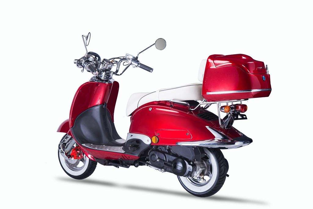 Strada - 50 ccm Euro 5 rot - Sitzbank weiß