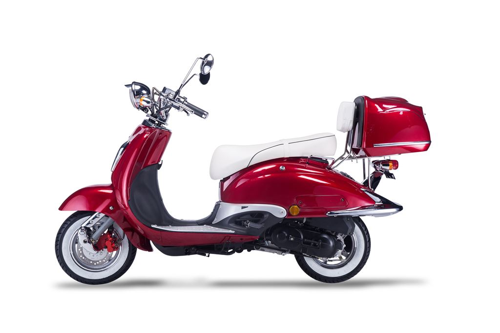 Strada - 50 ccm Euro 5 rot - Sitzbank weiß