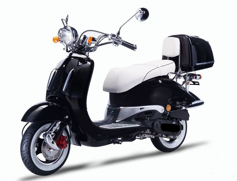 Strada - 125 ccm Euro 5+ schwarz - Sitzbank weiß