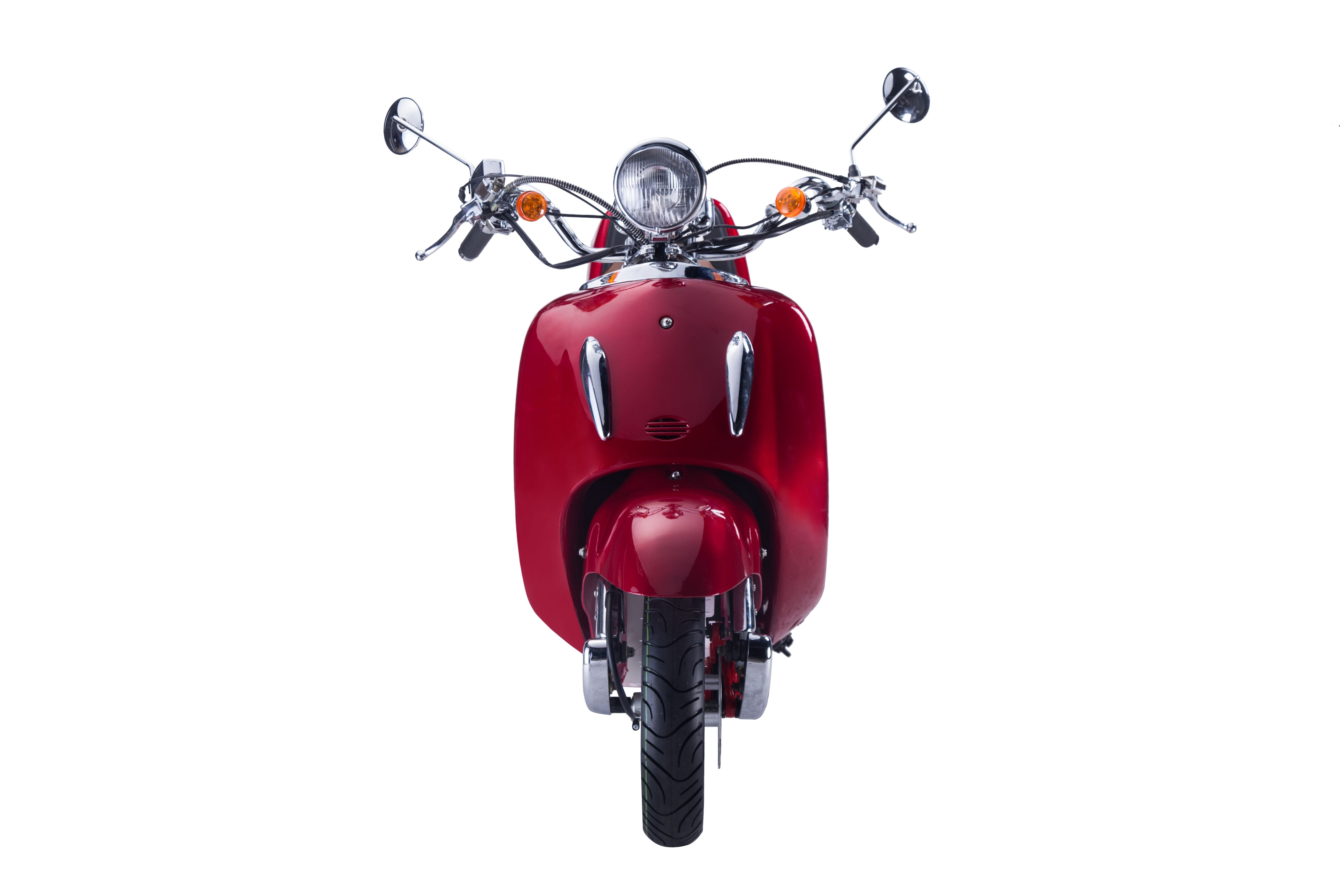 Strada - 125 ccm Euro 5+ rot - Sitzbank braun