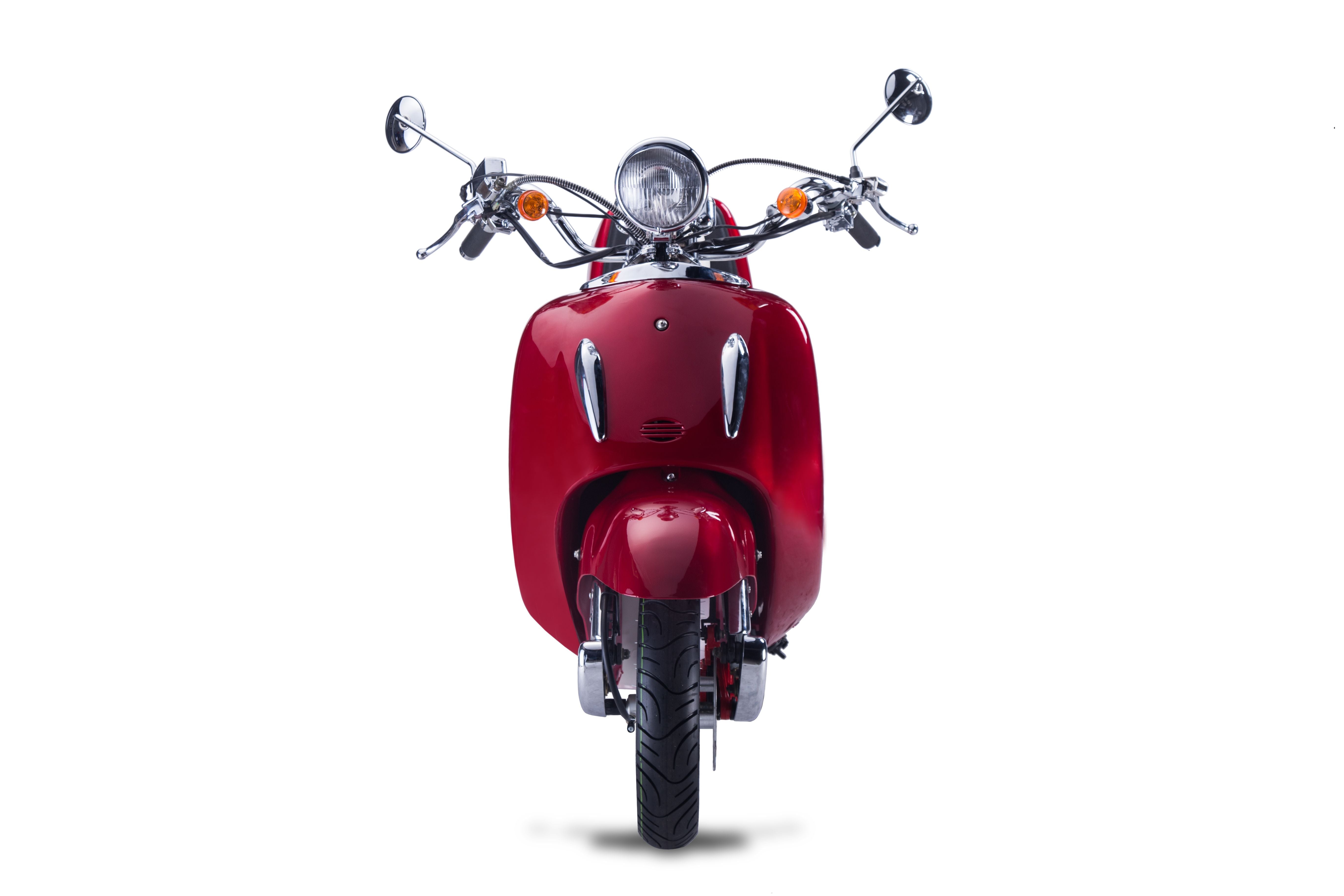 Strada - 125 ccm Euro 5+ rot - Sitzbank weiß