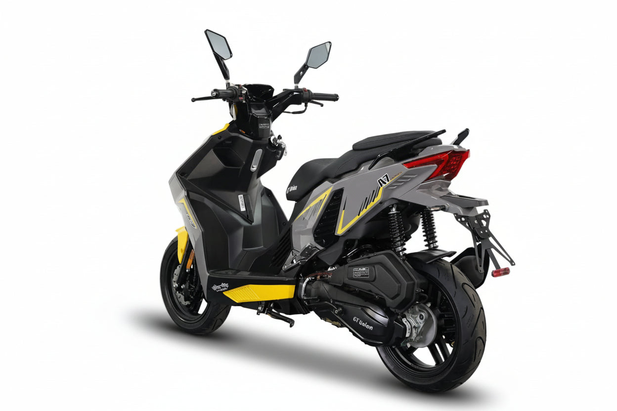Unsere Neuheit nur bei GT Union Matador A7 - 125 ccm Euro 5+ grau-gelb