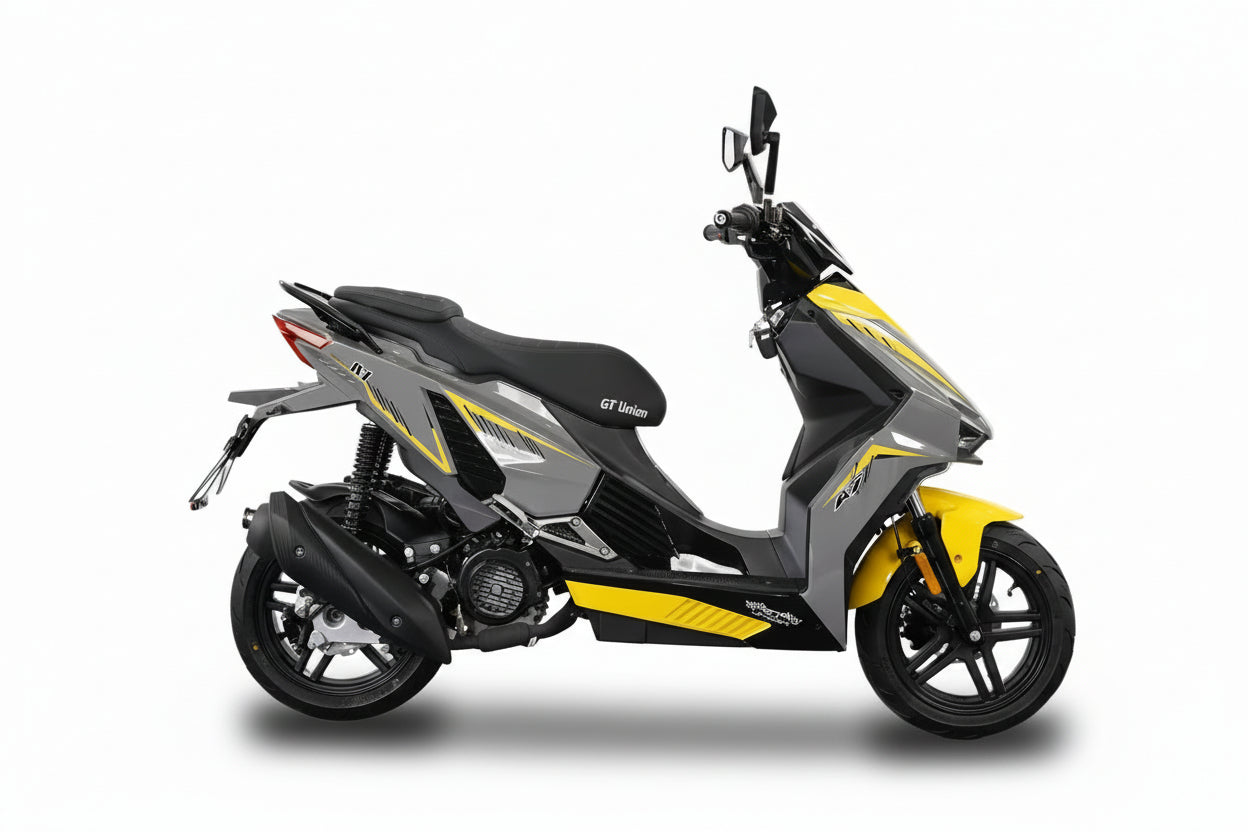 Unsere Neuheit nur bei GT Union Matador A7 - 125 ccm Euro 5+ grau-gelb