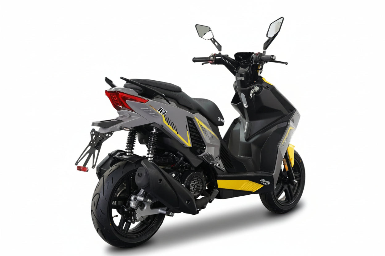 Unsere Neuheit nur bei GT Union Matador A7 - 125 ccm Euro 5+ grau-gelb