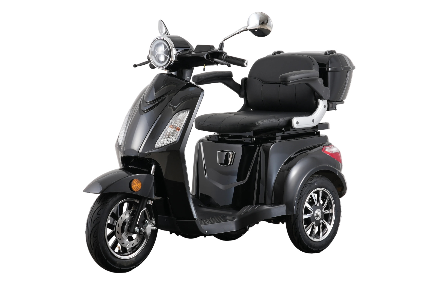 Seniorenmobil AM E-Trike Pro - schwarz mit Hardkoffer