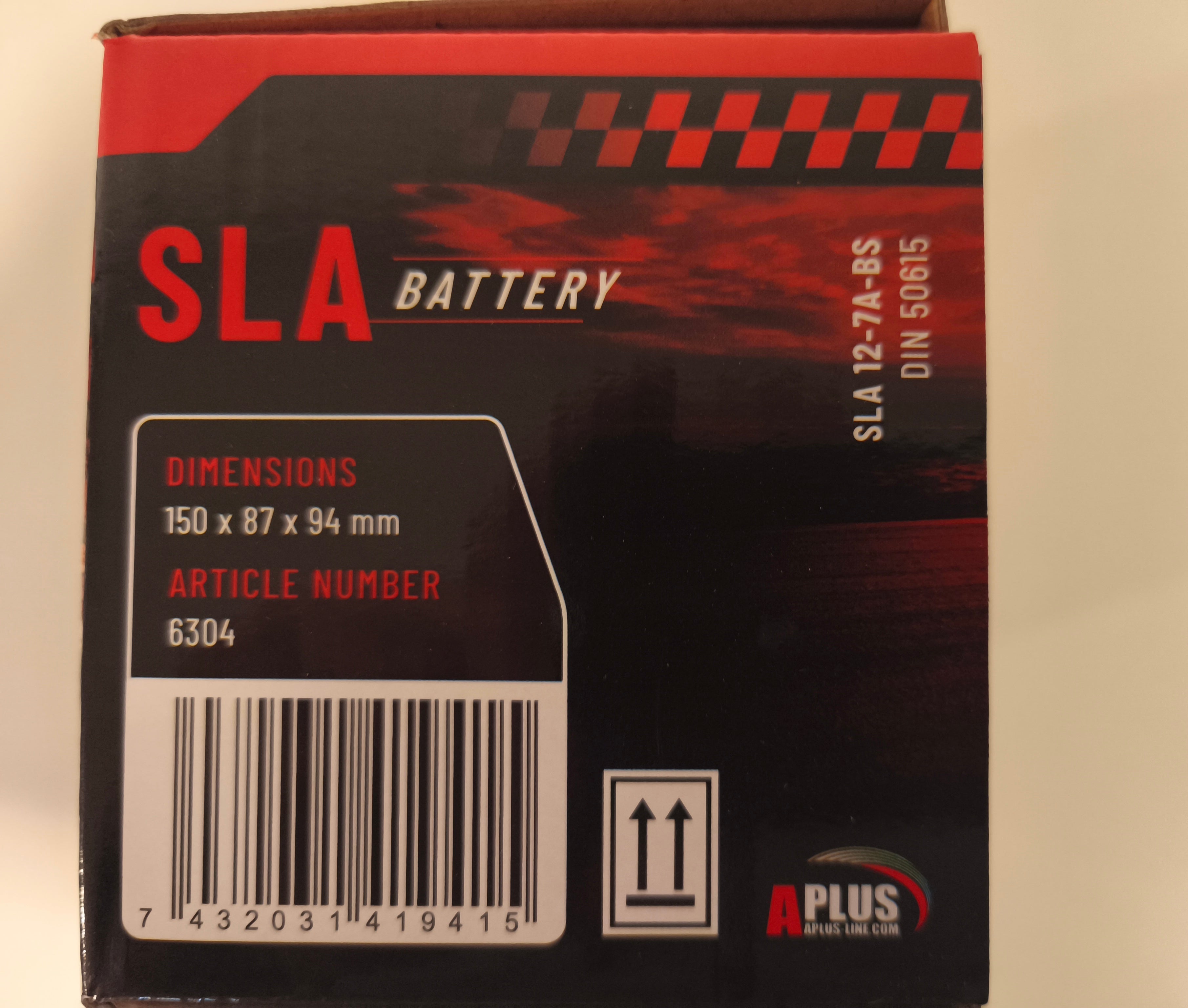 Starter Batterie APlus SLA 12-7A-BS für Verbrenner