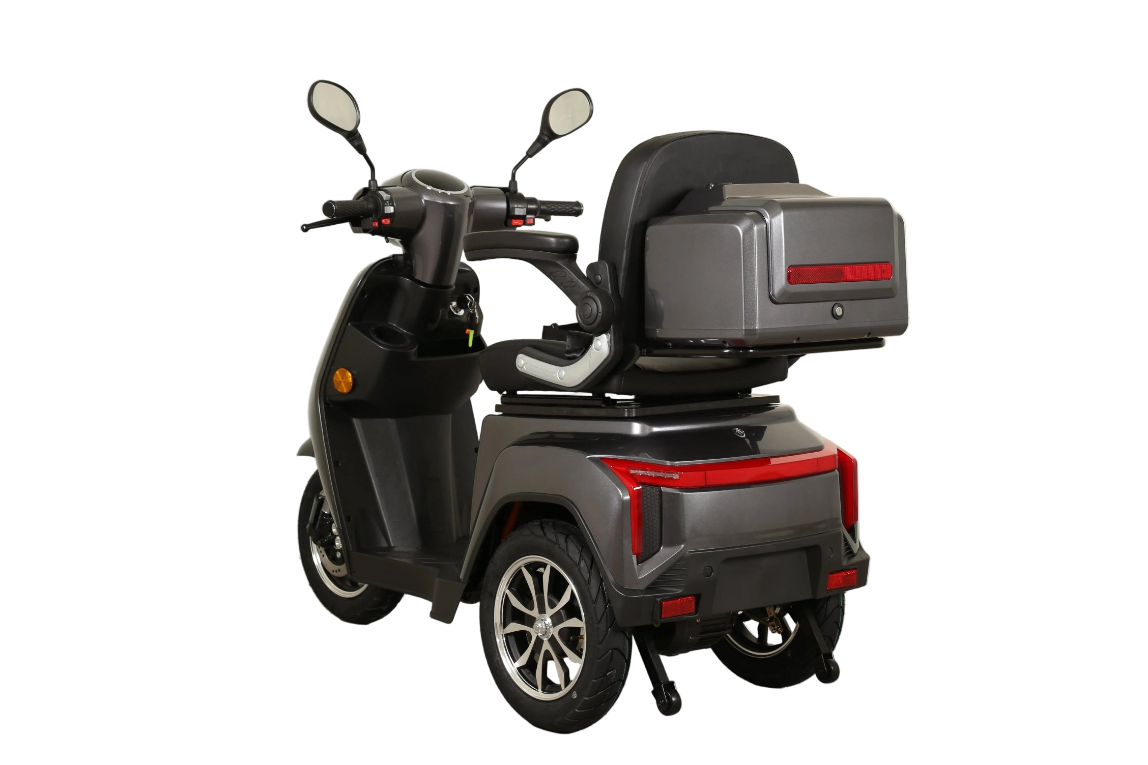 Seniorenmobil AM E-Rider 1000, 25 km/h - grau mit Top Case