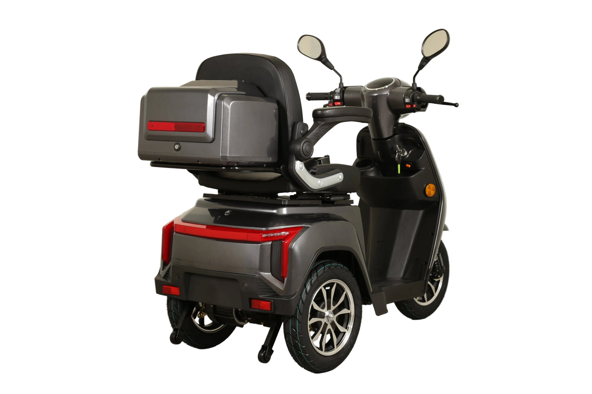 Seniorenmobil AM E-Rider 1000, 25 km/h - grau mit Top Case