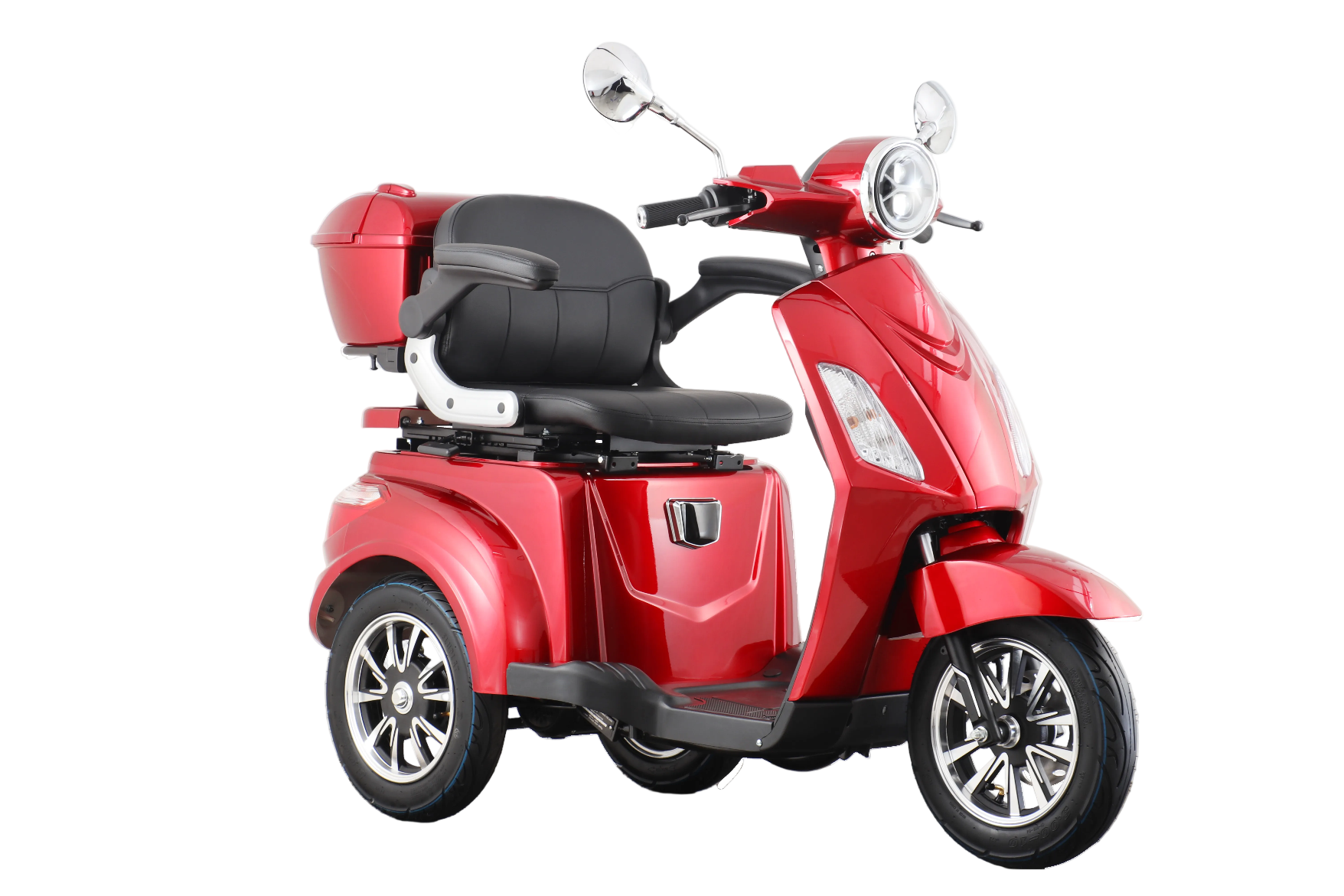 Seniorenmobil AM E-Trike Pro - rot mit Hardkoffer