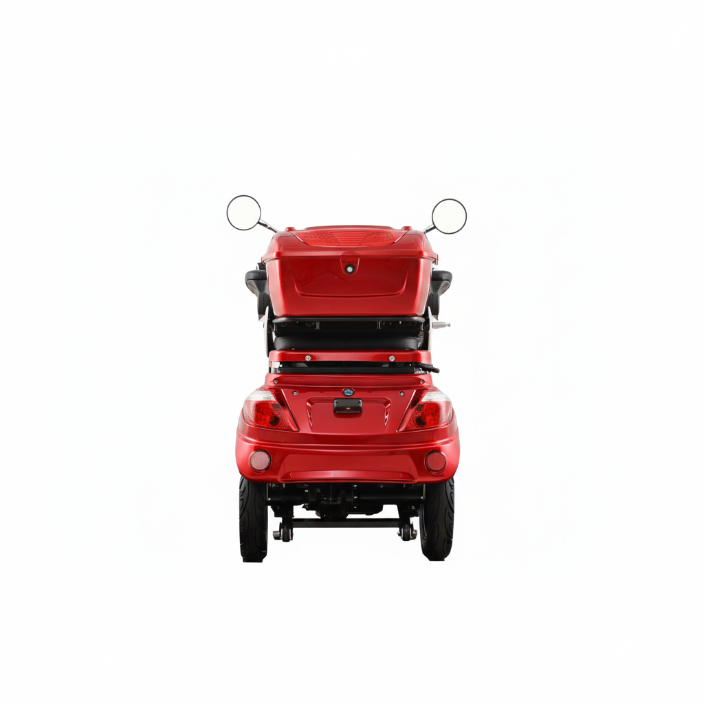Seniorenmobil AM E-Trike Pro - rot mit Hardkoffer