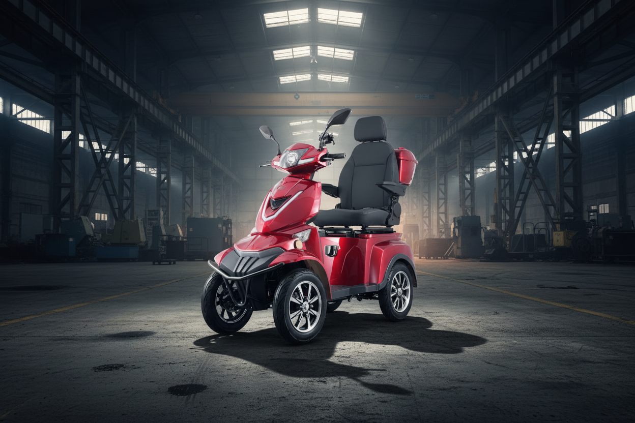 Seniorenmobil Werbefotografie – Fabrikhalle