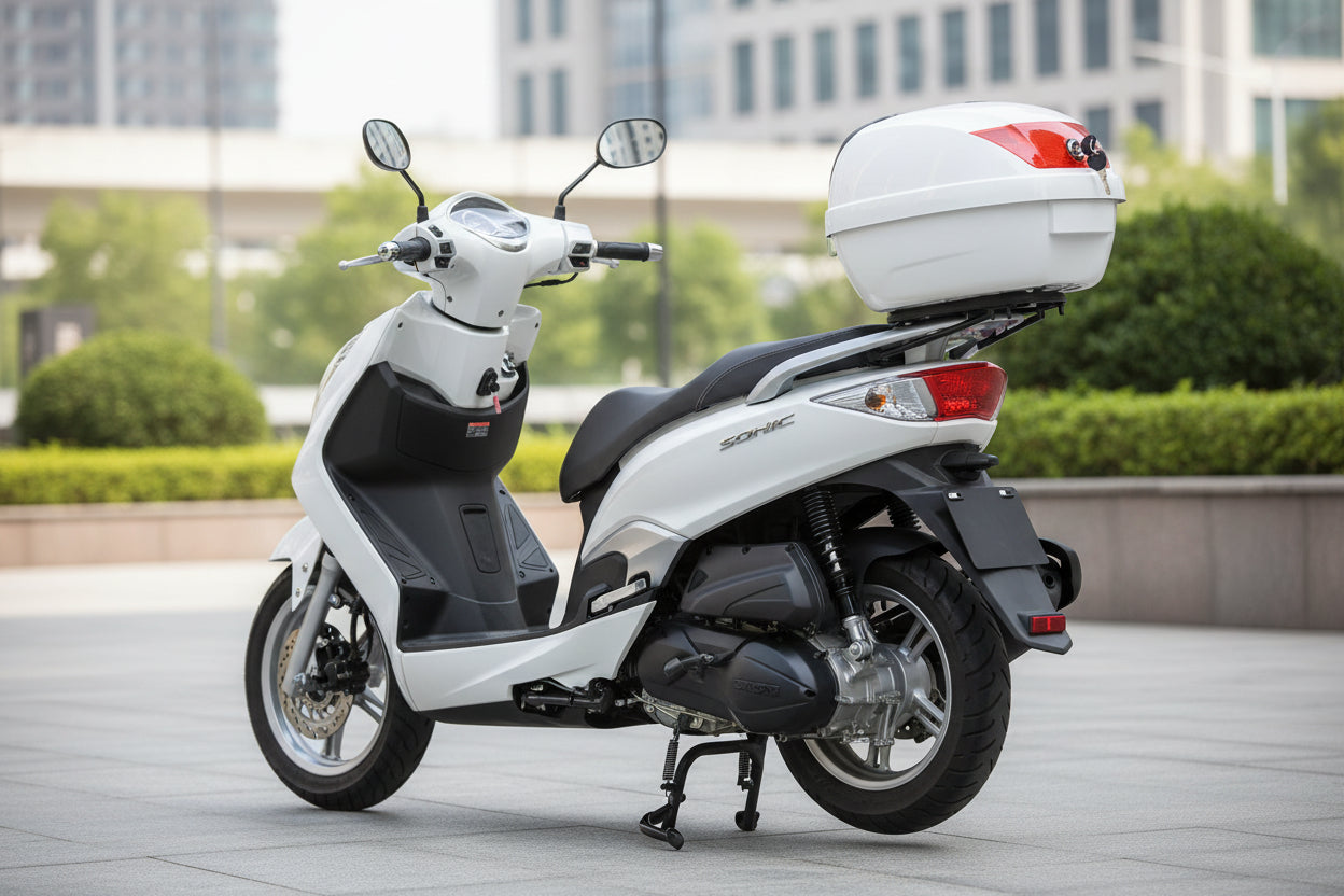 Top Case 29 Liter Universal weiß