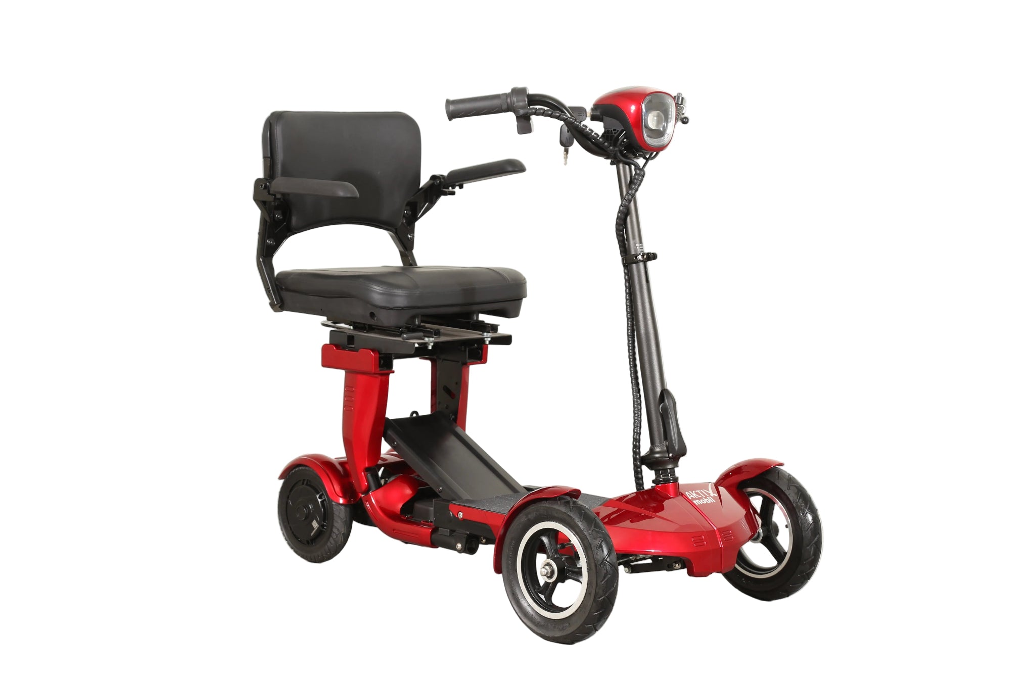 Seniorenmobil AM Klapp Quad 400 Li Ion Akku, 6 km/h mit 3 Gängen - klappbar - rot
