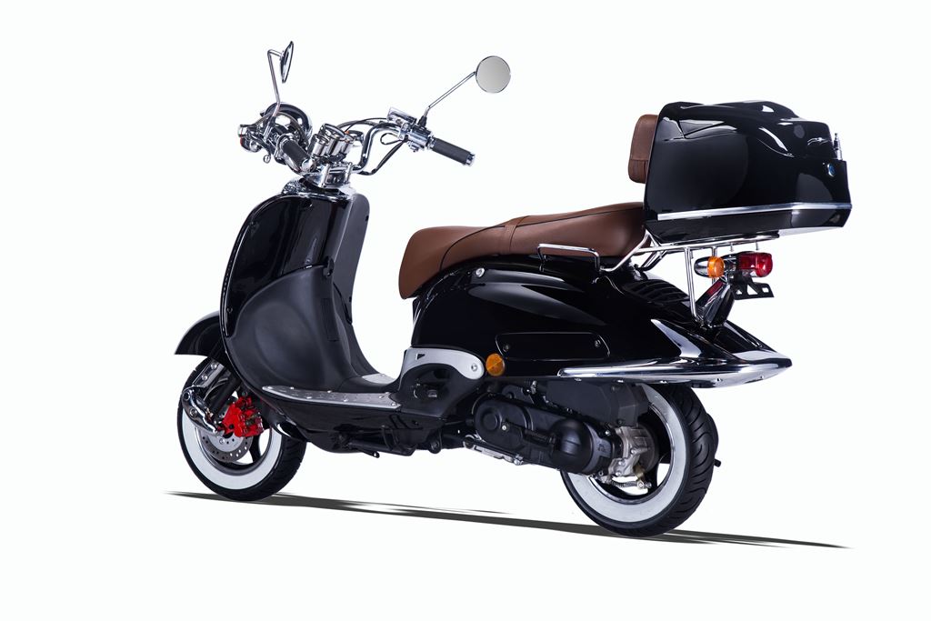 Strada - 50 ccm Euro 5 schwarz - Sitzbank braun