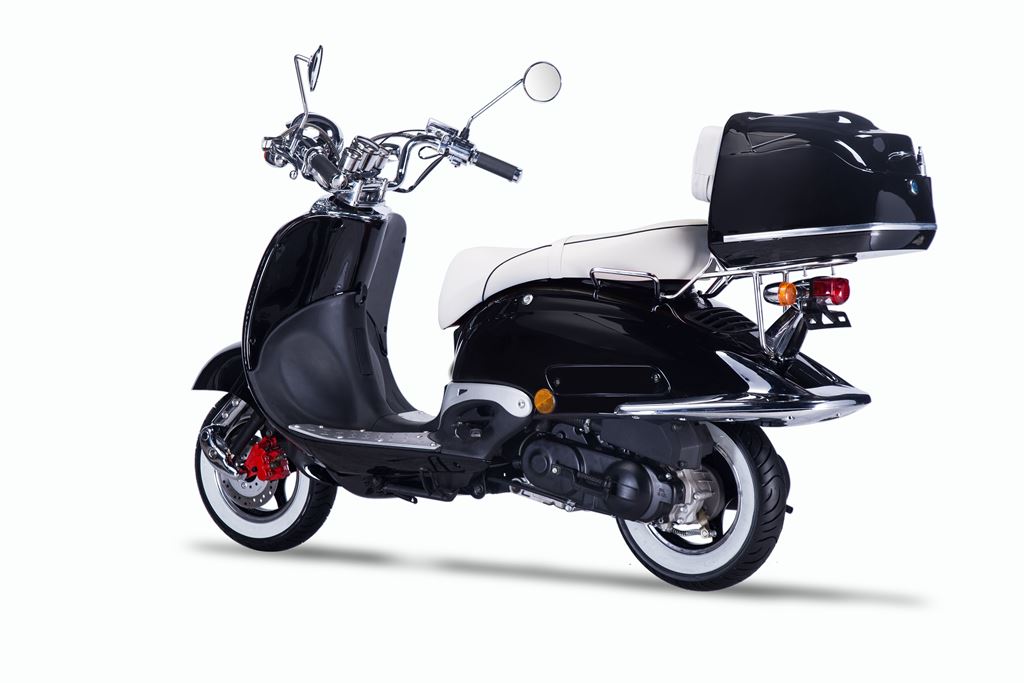 Strada - 50 ccm Euro 5 schwarz - Sitzbank weiß