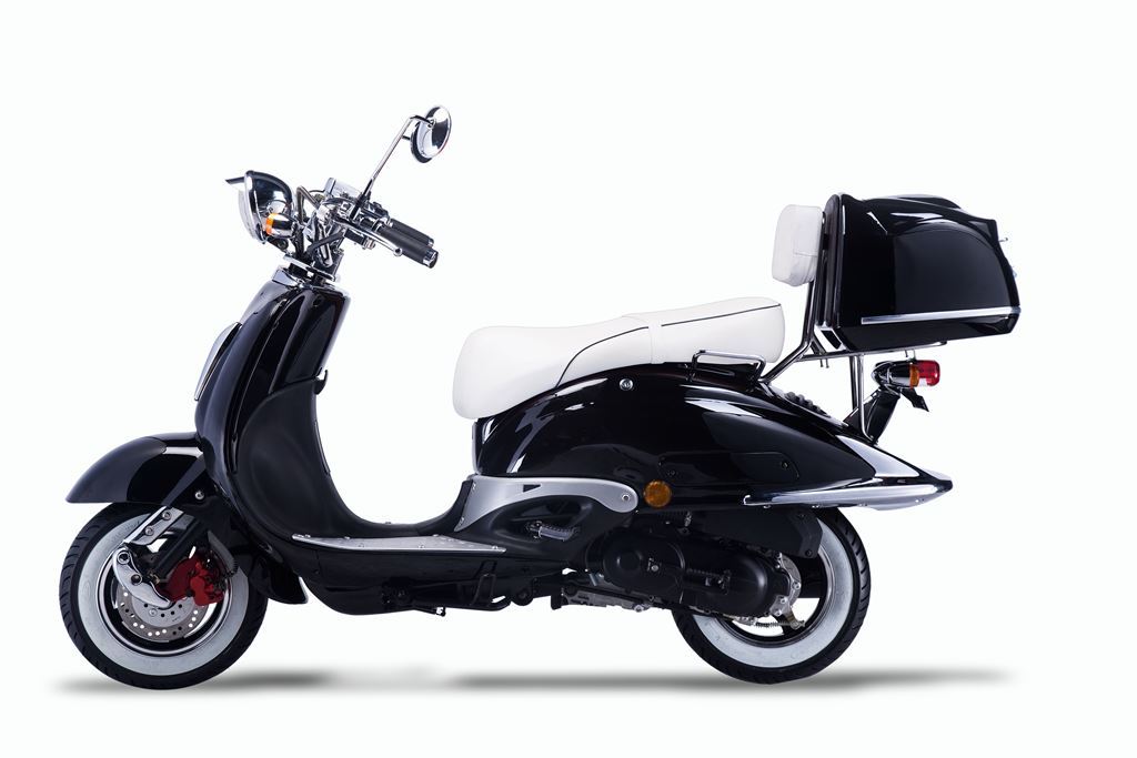 Strada - 50 ccm Euro 5 schwarz - Sitzbank weiß