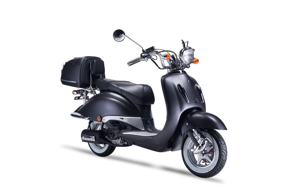 Strada - 50 ccm Euro 5 mattschwarz - Sitzbank schwarz