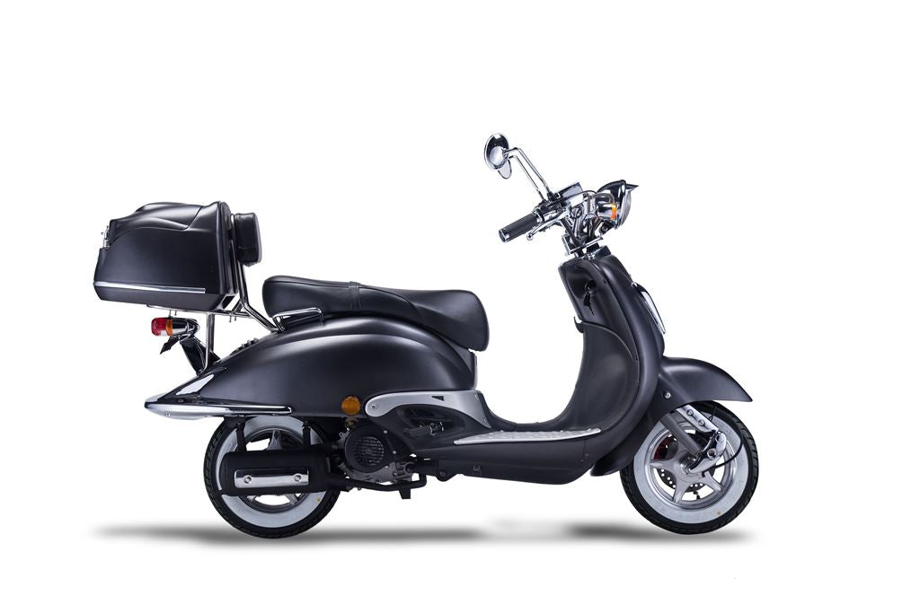 Strada - 50 ccm Euro 5 mattschwarz - Sitzbank schwarz