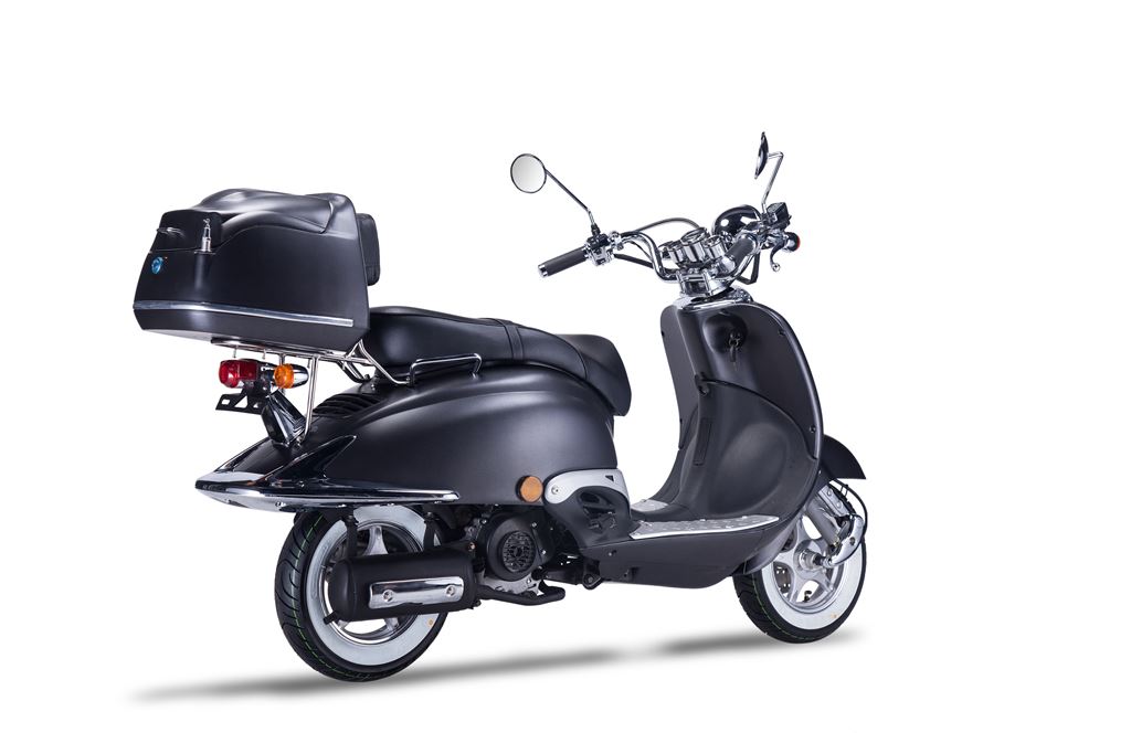 Strada - 50 ccm Euro 5 mattschwarz - Sitzbank schwarz