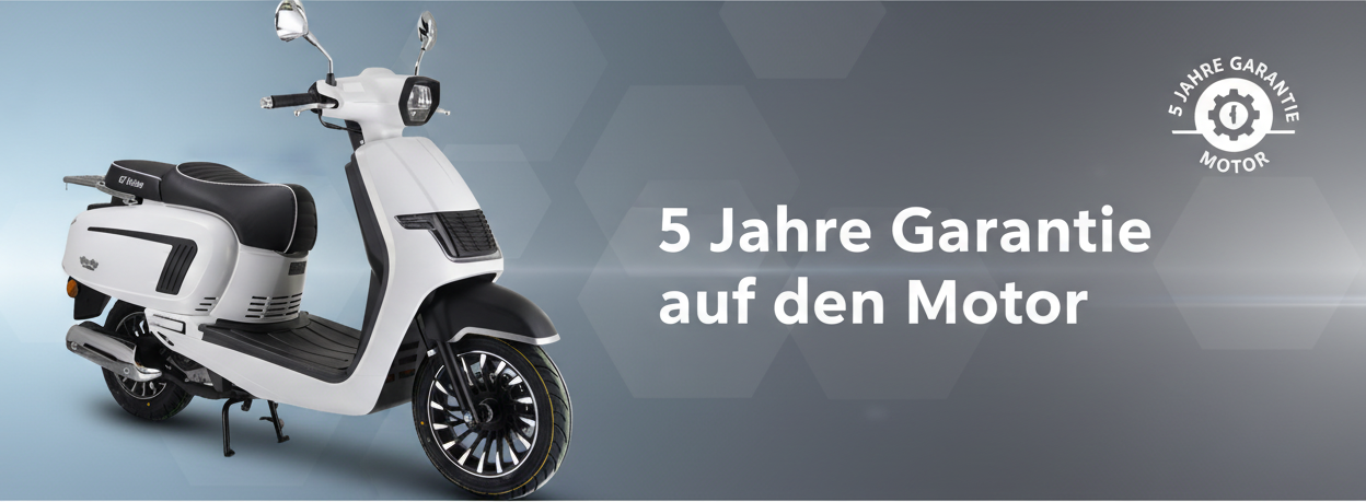 5 Jahre Motorgarantie Banner - vollflächig