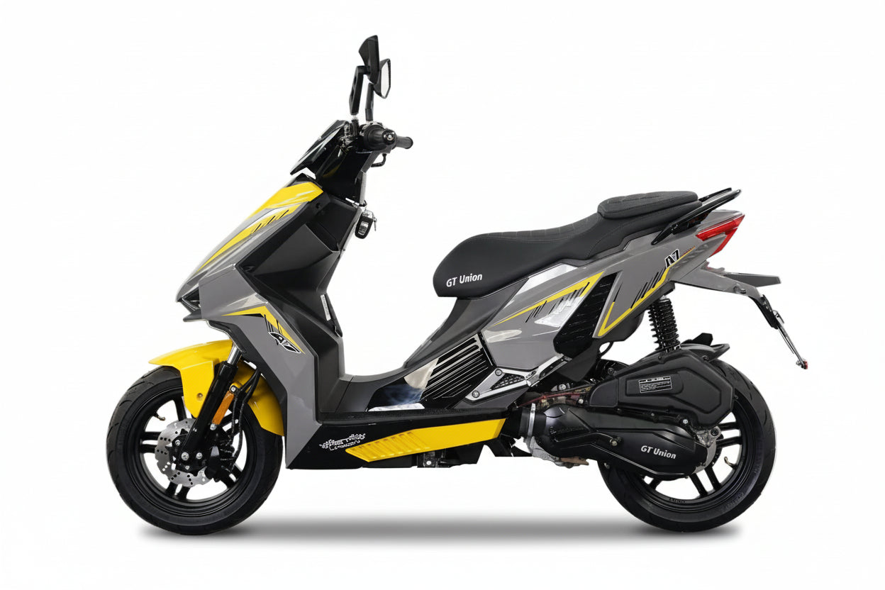 Unsere Neuheit nur bei GT Union Matador A7 -  125 ccm Euro 5+ grau-gelb