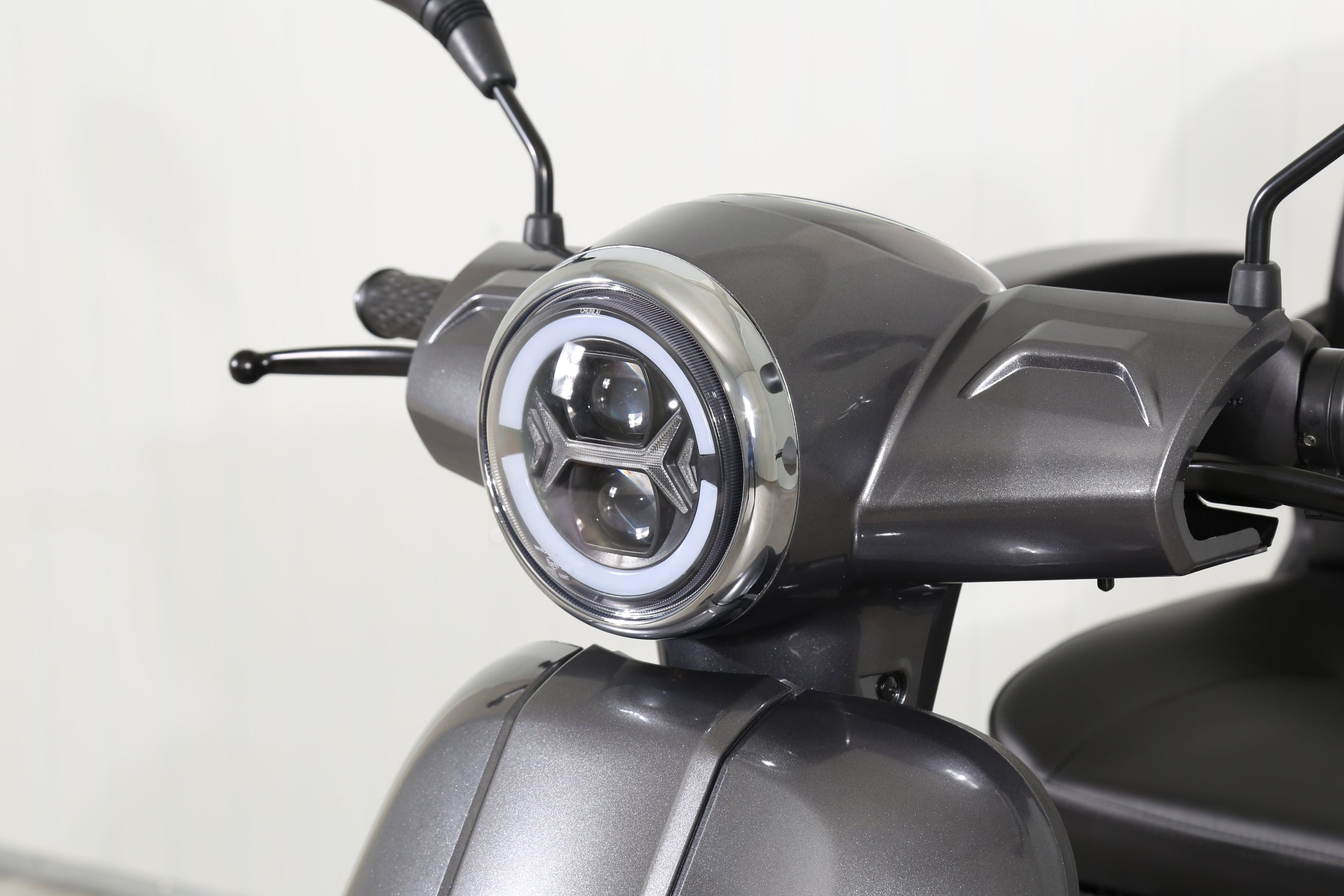 Seniorenmobil AM E-Rider 1000, 25 km/h -  grau mit Top Case