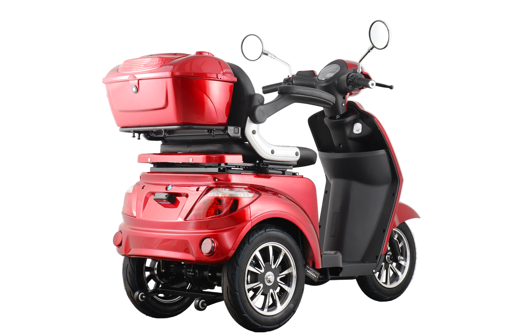 Seniorenmobil AM E-Trike Pro  -  rot mit Hardkoffer