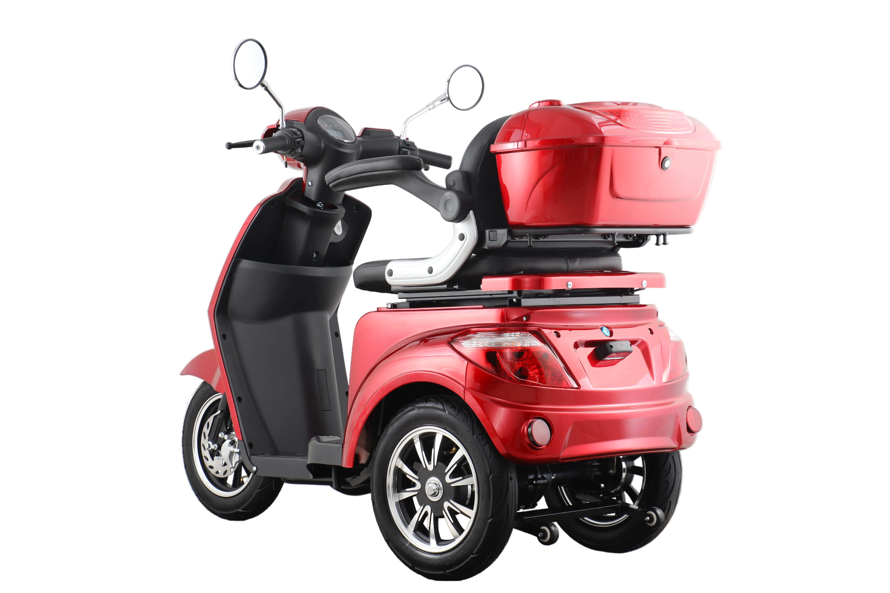 Seniorenmobil AM E-Trike Pro  -  rot mit Hardkoffer