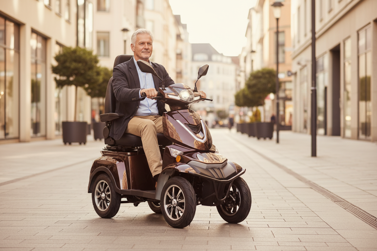 Seniorenmobil AM E-Quad 1000 - braun