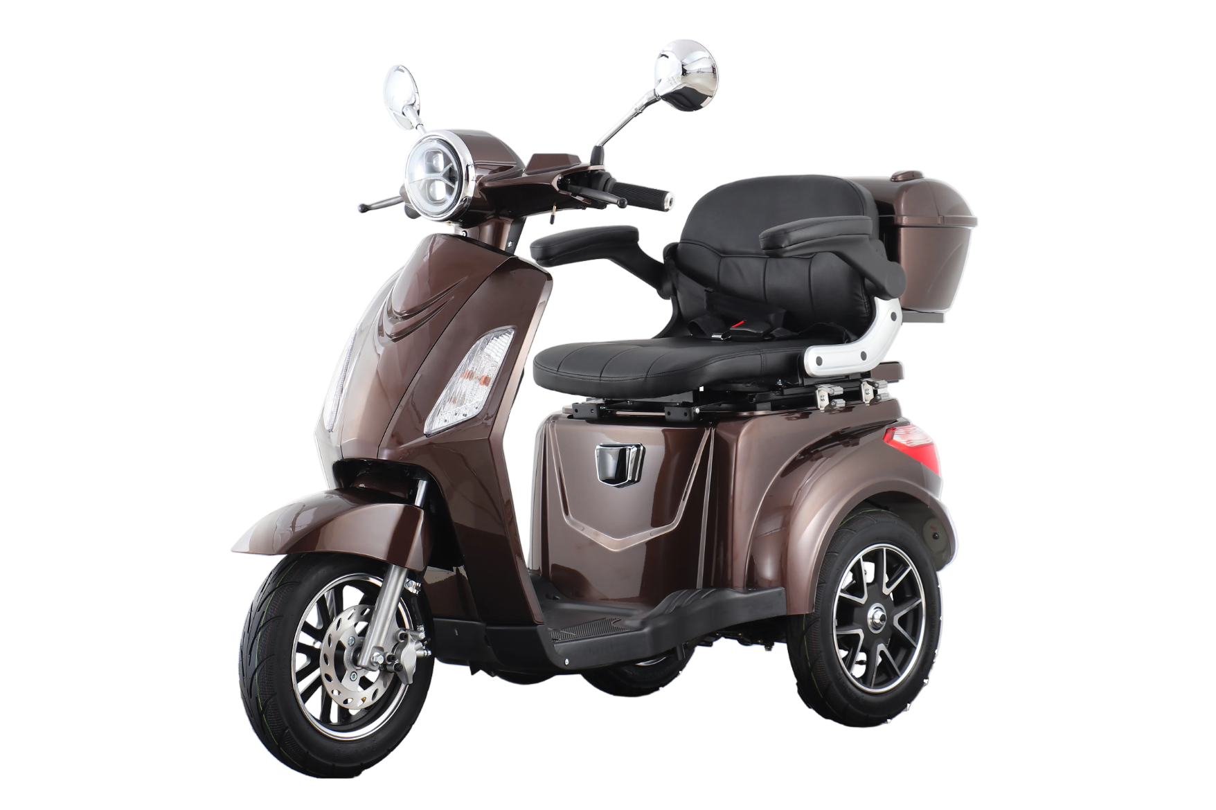 Seniorenmobil AM E-Trike Pro  -  braun mit Hardkoffer