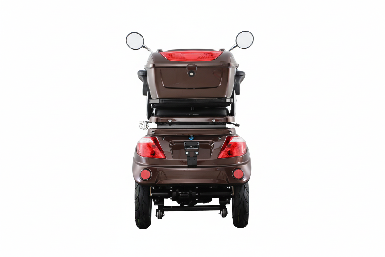 Seniorenmobil AM E-Trike Pro  -  braun mit Hardkoffer