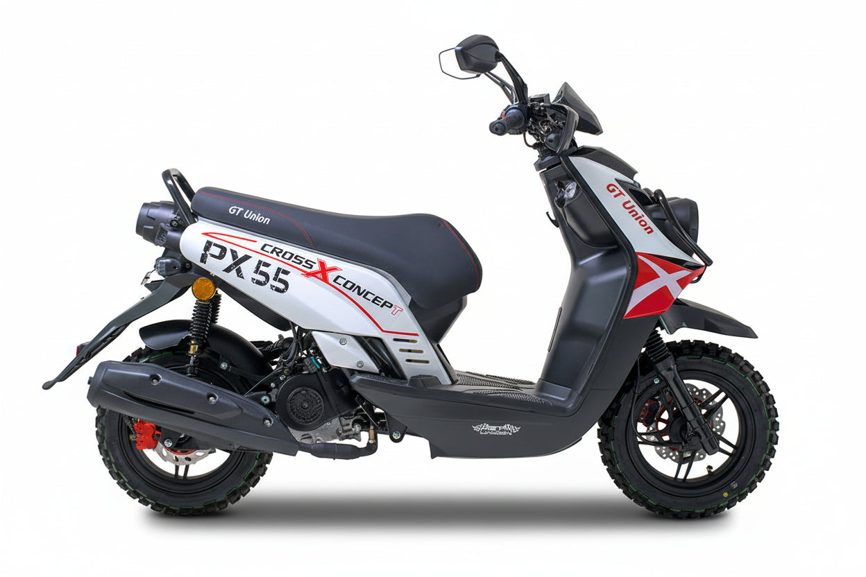 PX55 Cross Concept - 50ccm Euro 5 rot -weiß ab Ende August 2026 wieder verfügbar