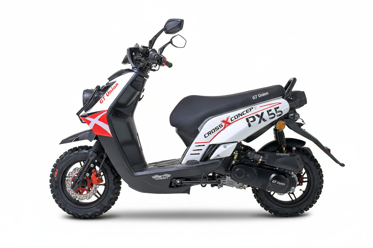 PX55 Cross Concept - 50ccm Euro 5 rot -weiß ab Ende August 2026 wieder verfügbar