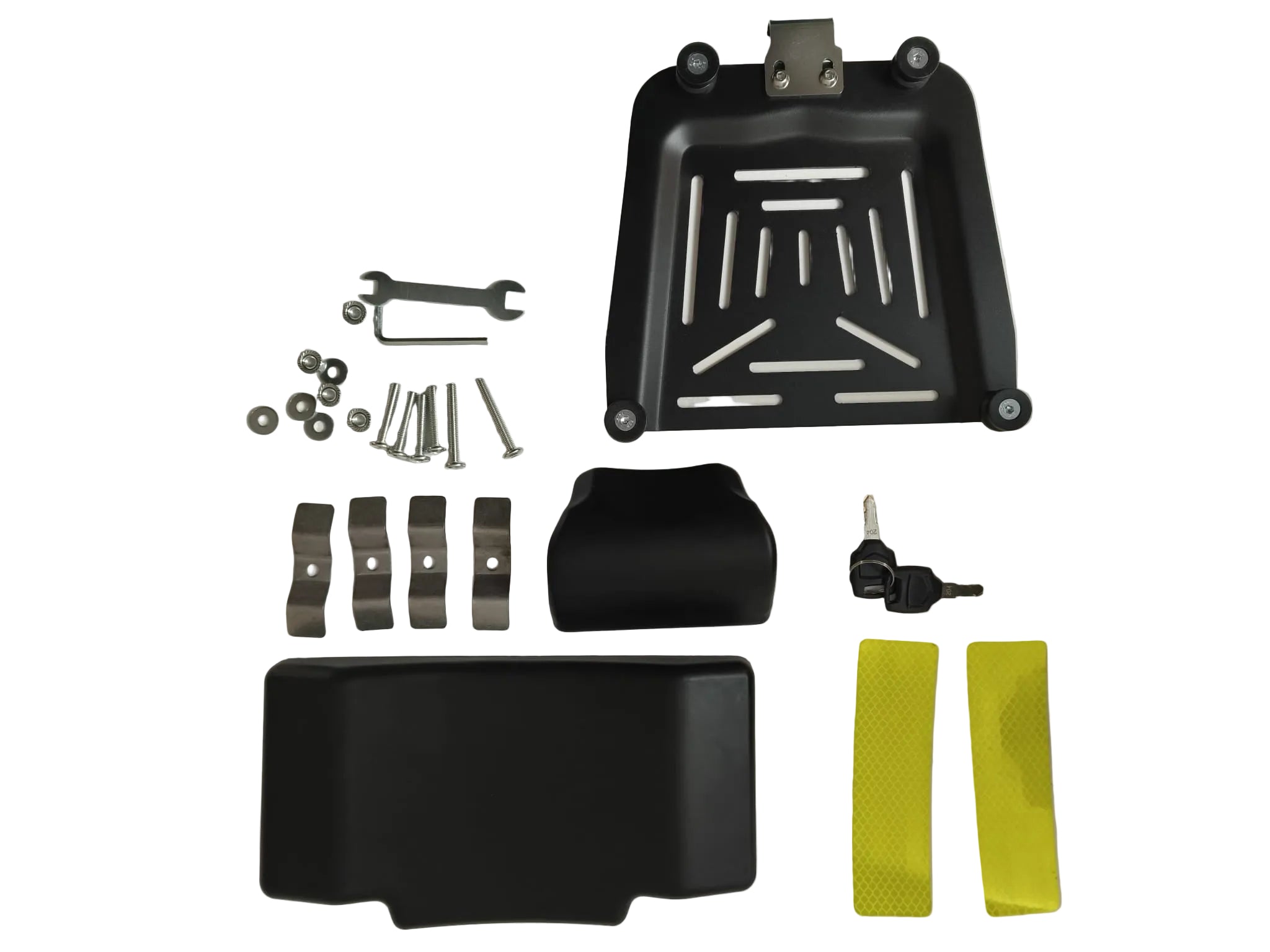 Top Case universal 36 Liter silber - Alu mit Rückenpolster