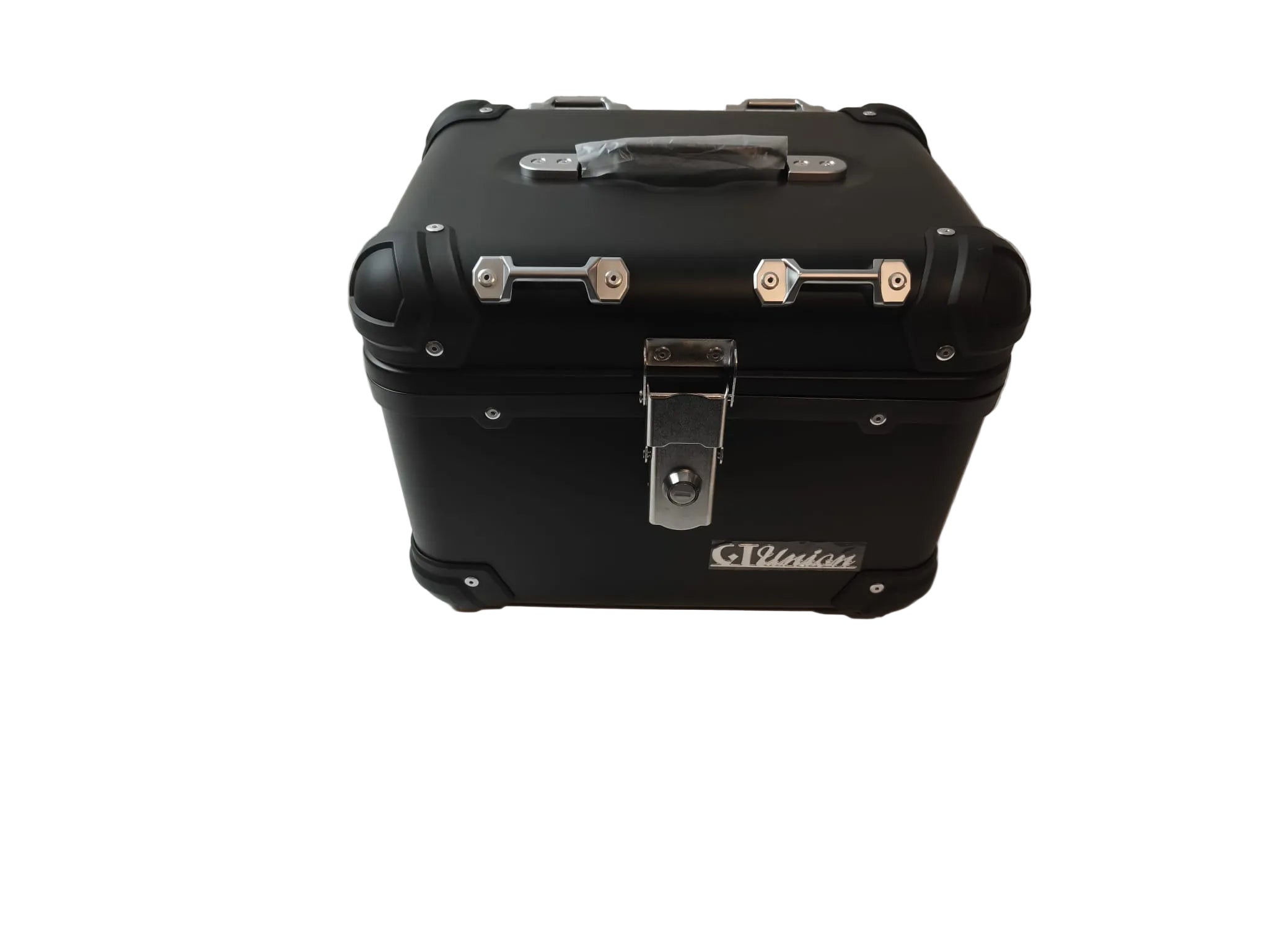 Top Case universal 30 Liter schwarz - Alu Optik - ABS Kunststoff - Rückenpolster