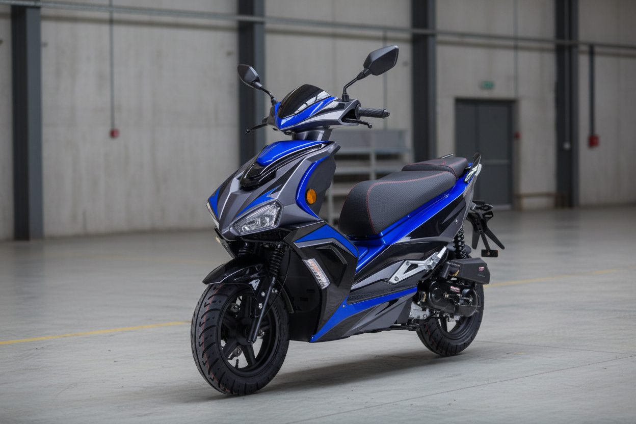 Striker 50ccm schwarz-blau Tiefe